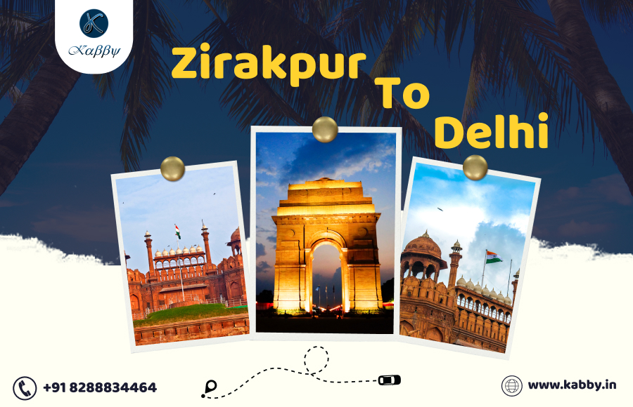 Taxi from Zirakpur to Delhi