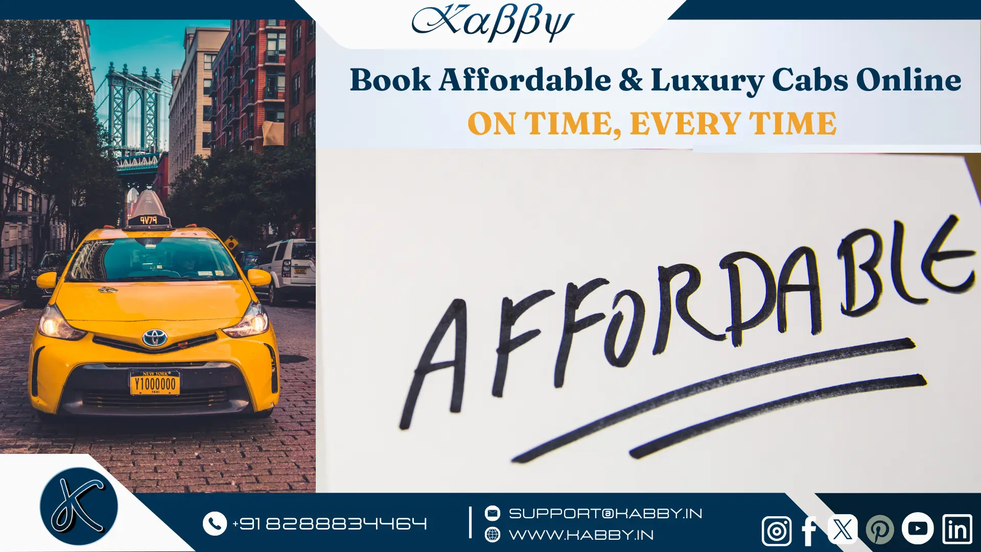 Affordable Taxi Service with Kabby
