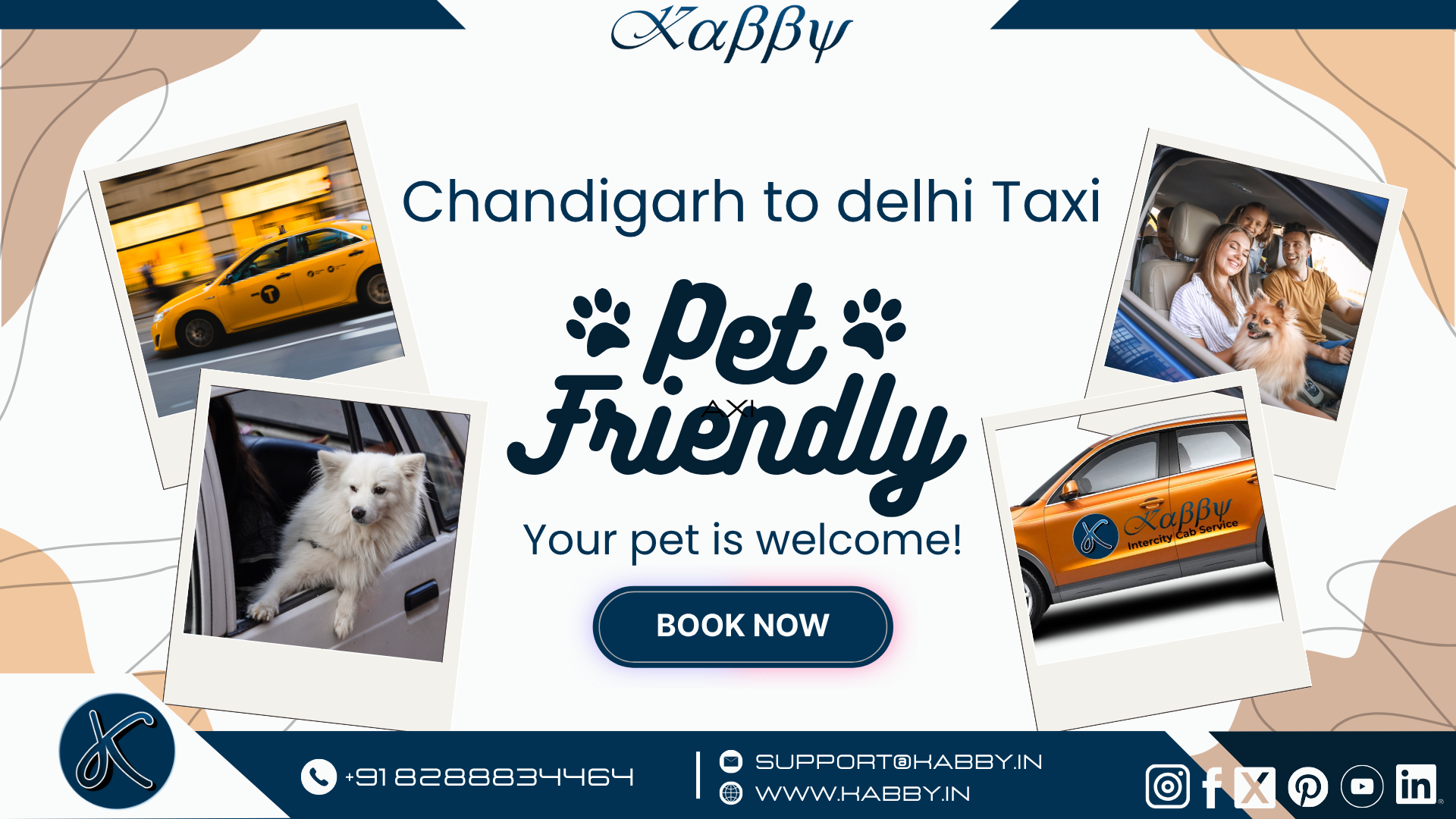 Pet Friendly Taxi Chandigarh to Delhi